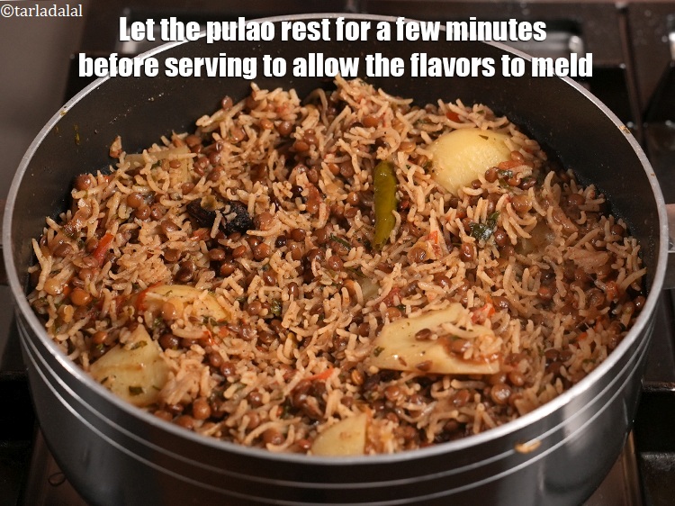 Step 39 – Let the pulao rest for a few minutes before serving to allow the flavors to …