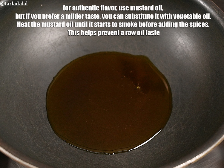 Step 25 – For authentic flavor, use mustard oil, but if you prefer a milder taste, you can …