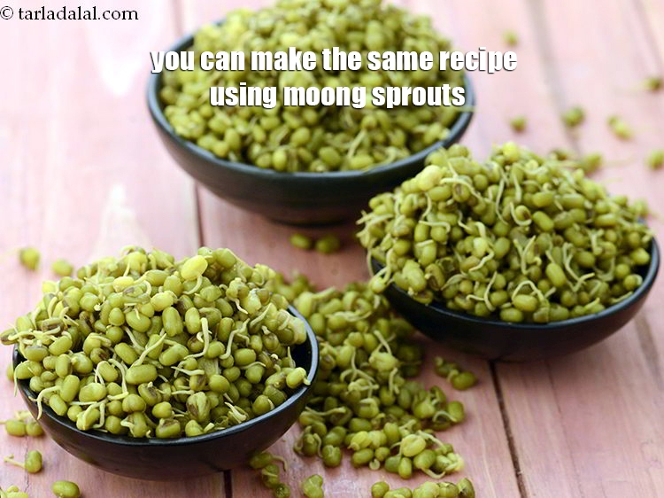 Step 39 – You can make the same recipe using moong sprouts.