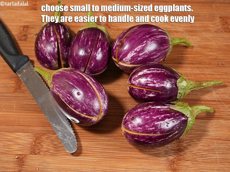Step 41 – Choose small to medium-sized eggplants. They are easier to handle and cook evenly.