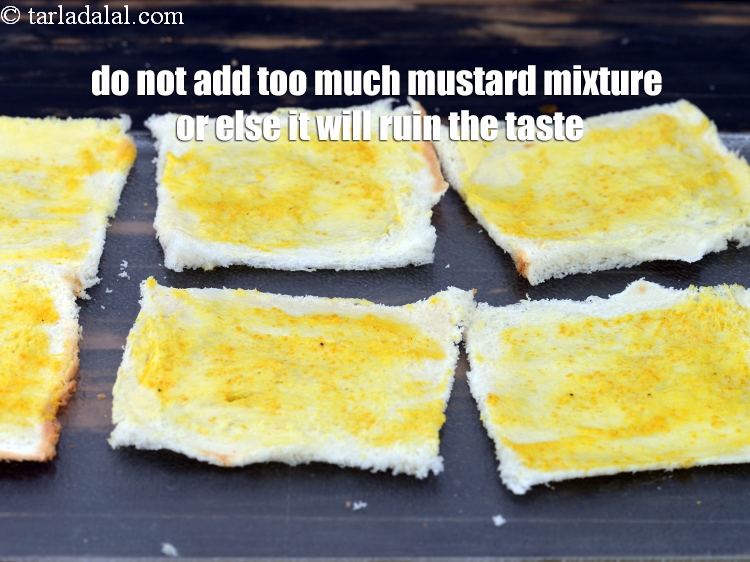 Step 21 – Do not add too much mustard mixture or else it will ruin the taste.