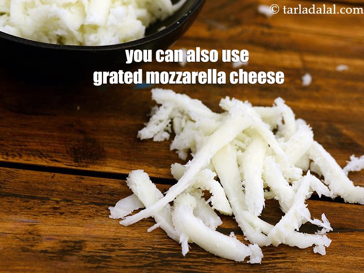 Step 21 – You can also use grated mozzarella cheese. &nbsp;
