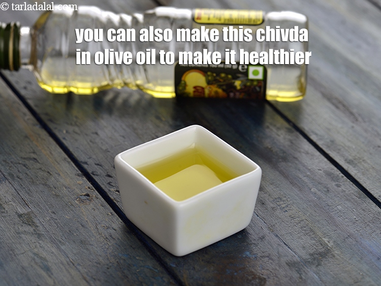 Step 20 – You can also make this chivda in olive oil to make it healthier.
