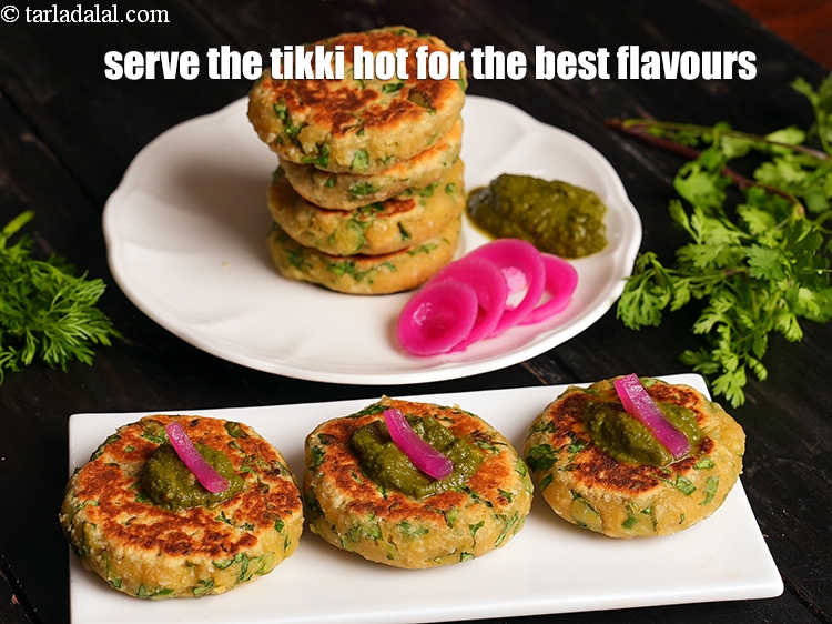 Step 19 – Serve the tikki hot for the best flavours.