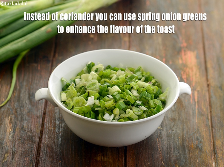 Step 26 – Instead of coriander you can use spring onion greens to enhance the flavour of the …