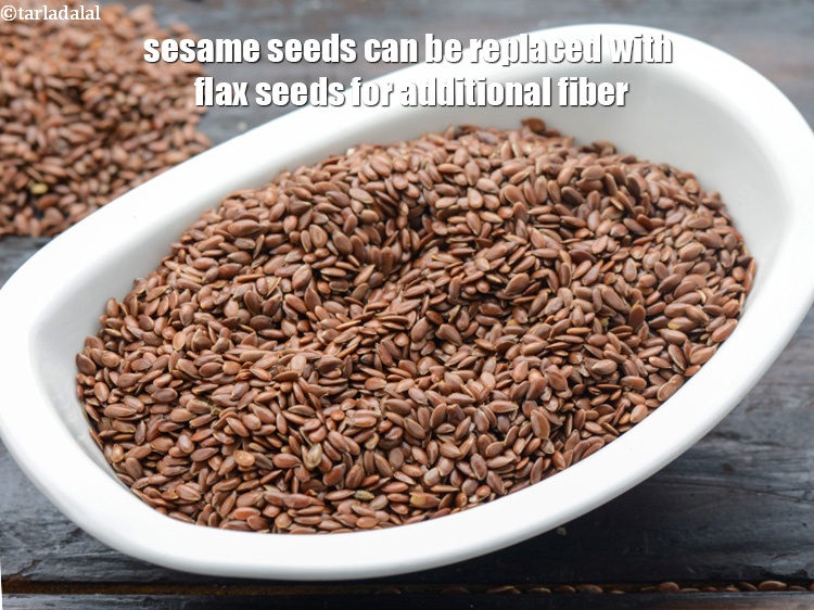Step 31 – <meta charset="UTF-8" />Sesame seeds can be replaced with flax seeds for additional fiber.&nbsp;