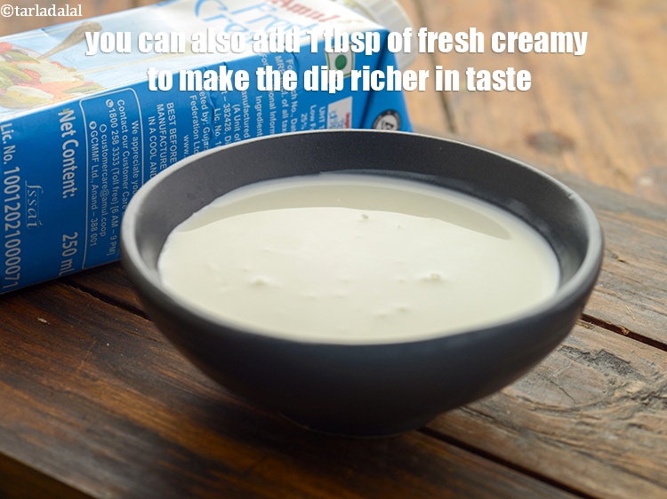 Step 21 – You can also add 1 tbsp of fresh creamy to make the dip richer in …