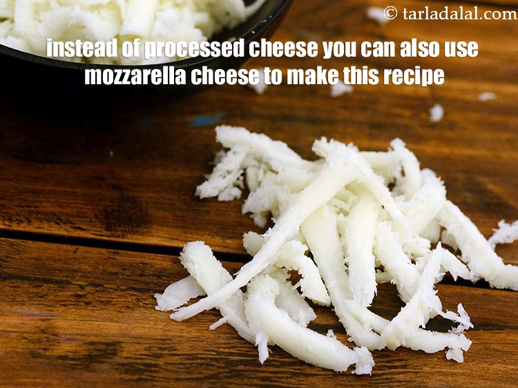 Step 24 – Instead of processed cheese you can also use mozzarella cheese to make this recipe.