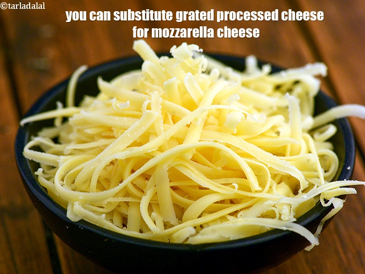 Step 31 – You can substitute grated processed cheese for mozzarella cheese.