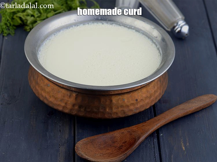 Step 29 – If you are healthy, then you substitute low fat curds with regular <a href="https://www.tarladalal.com/how-to-make-curd-or-dahi-at-home-2790r">homemade curd</a>.