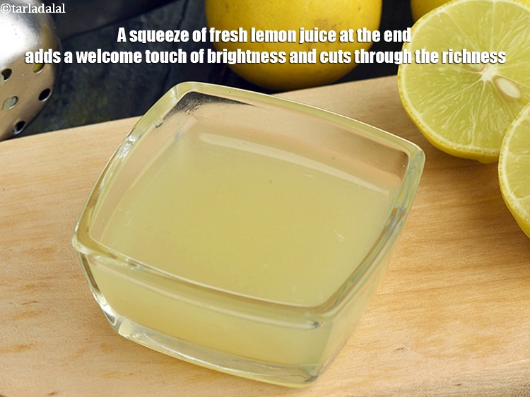 Step 34 – A squeeze of fresh lemon juice at the end adds a welcome touch of brightness …