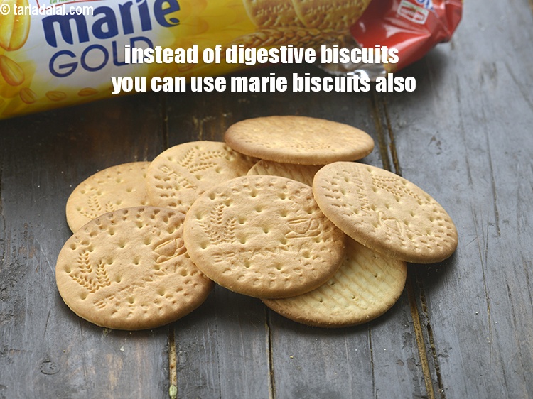 Step 22 – Instead of digestive biscuits you can use marie biscuits also.<br /> &nbsp;