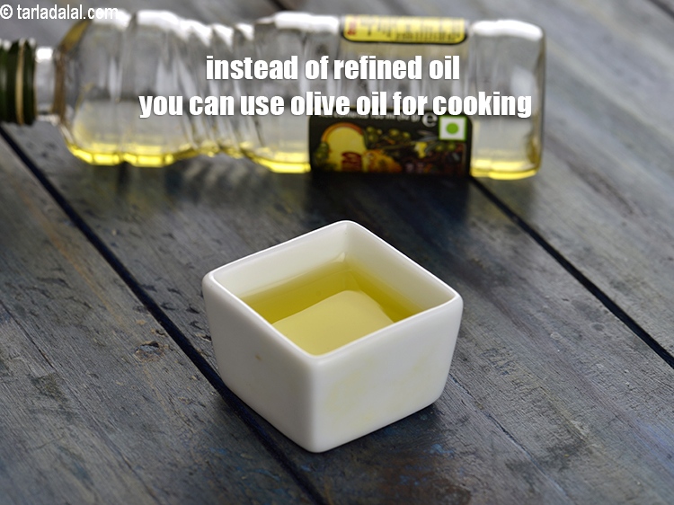 Step 37 – Instead of refined oil you can use olive oil for cooking.