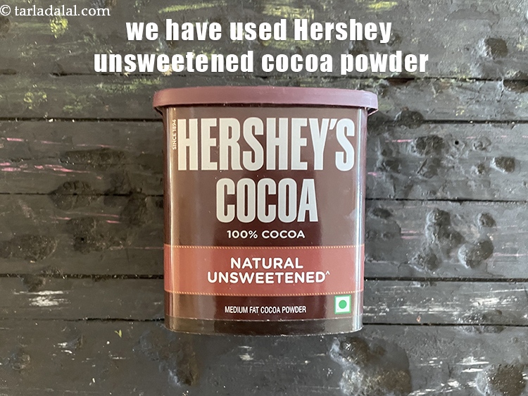 Step 21 – We have used Hershey&#39;s unsweetened cocoa powder in making the recipe.