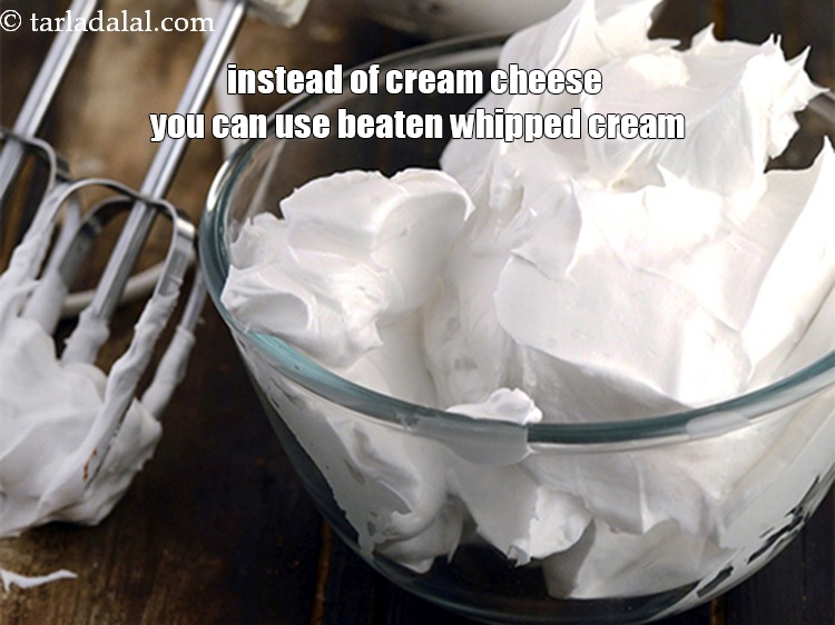 Step 32 – Instead of cream cheese you can use beaten whipped cream.