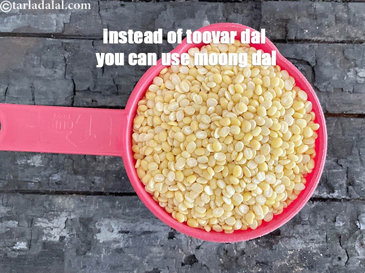 Step 40 – Instead of toovar dal you can use moong dal.