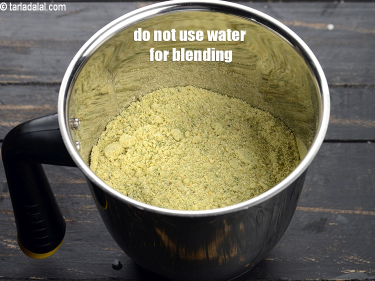 Step 19 – Do not use water for blending.