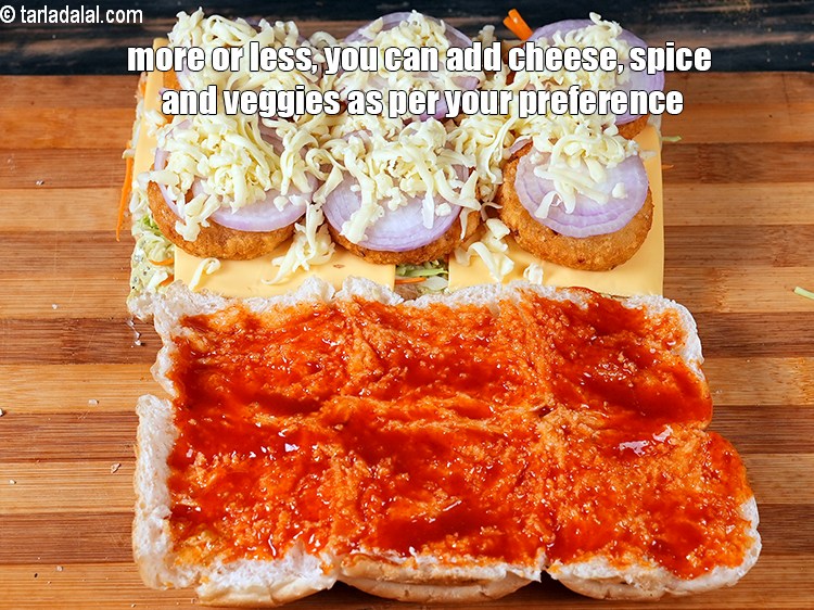 Step 29 – More or less, you can add cheese, spice and veggies as per your preference.