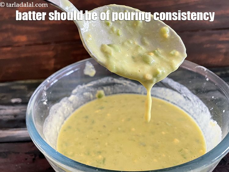 Step 30 – Batter should be of pouring consistency.