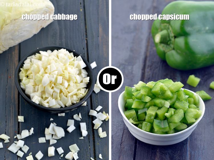 Step 28 – If you don&#39;t like onions, then replace with cabbage or capsicum.