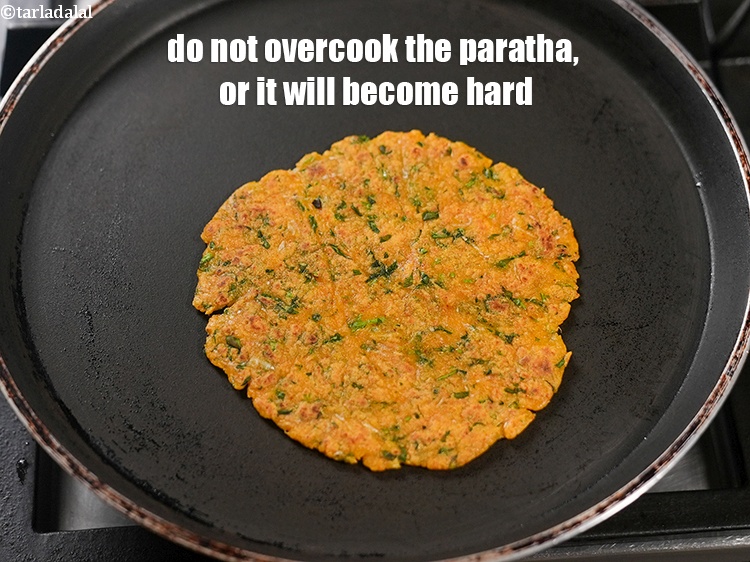 Step 28 – Do not overcook the paratha, or it will become hard.
