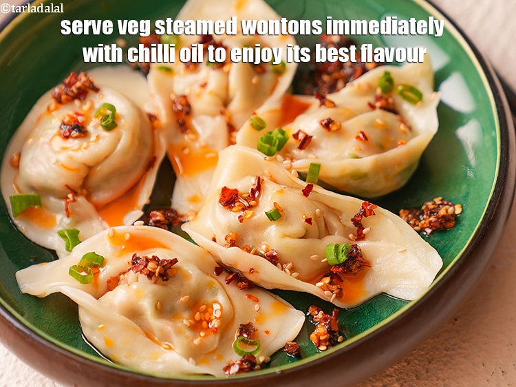 स्टेप 44 – सर्वोत्तम स्वाद का आनंद लेने के लिए&nbsp;<strong>वेज स्टीम्ड वॉन्टन </strong>को&nbsp;तुरंत …