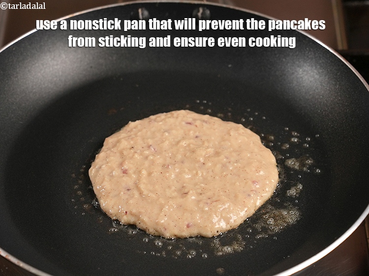 Step 33 – Use a nonstick pan that will prevent the pancakes from sticking and ensure even cooking.