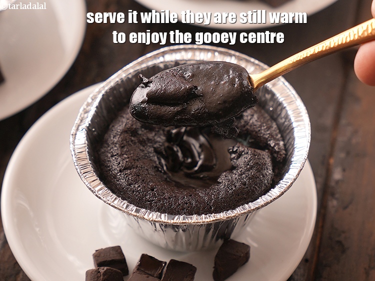 Step 19 – Serve it while they are still warm to enjoy the gooey centre.