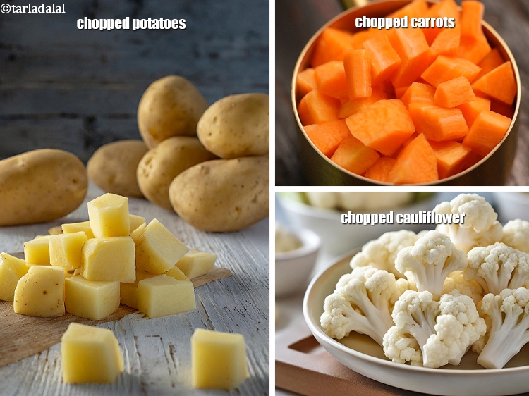 Step 32 – You can experiment adding other vegetables to the shaak, such as potatoes, carrots, or cauliflower.