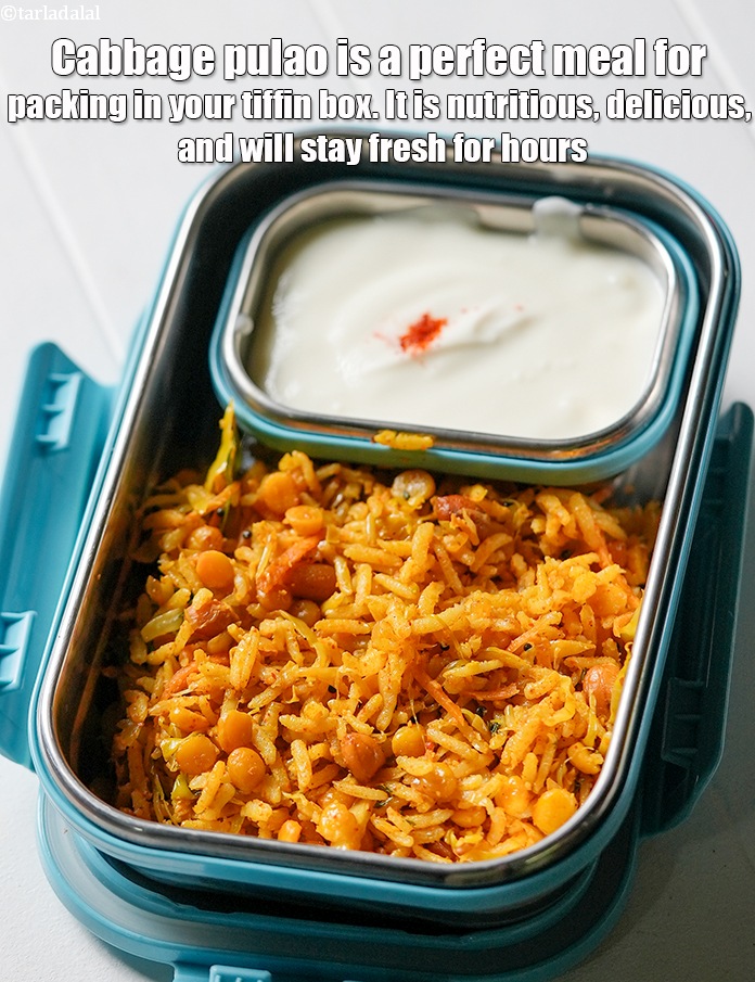 Step 39 – <strong>Cabbage pulao</strong> is a perfect meal for packing in your tiffin box. It is nutritious, …