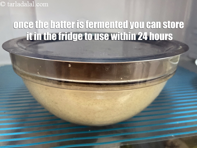 Step 30 – Once the batter is fermented, you can store it in the fridge and use within …