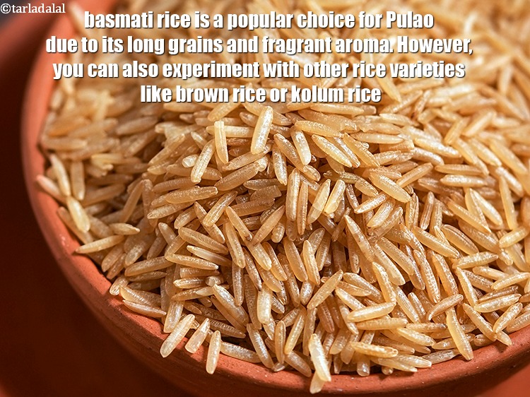 Step 40 – Basmati rice is a popular choice for Pulao due to its long grains and fragrant …