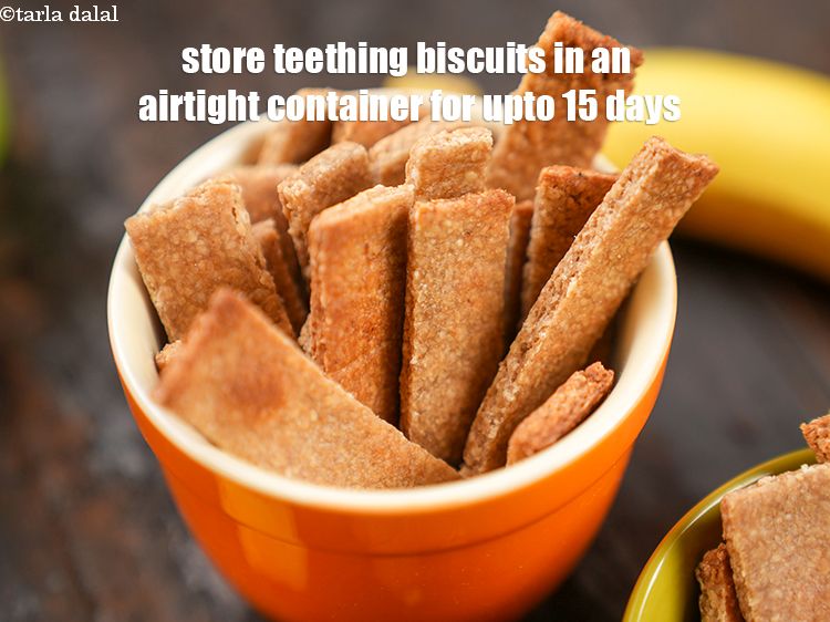Step 29 – Store <strong>teething biscuits</strong> in an airtight container for upto 15 days.&nbsp;
