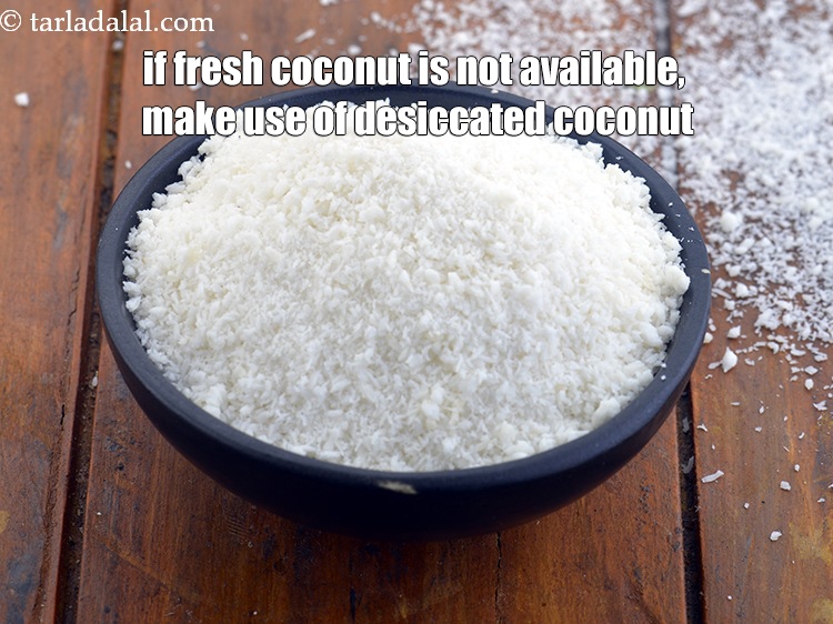 स्टेप 64 – उंधियू रेसिपी के लिए धनिया-नारियल का मसाला मिश्रण बनाने के …