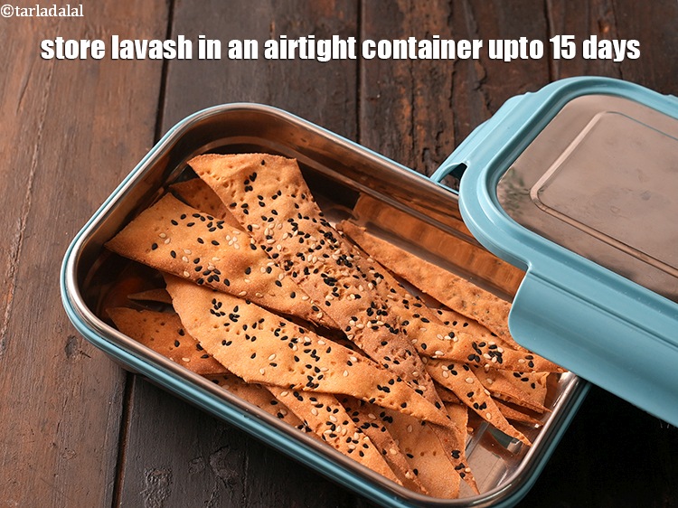 Step 34 – Store <strong>lavash</strong> in an airtight container upto 15 days.