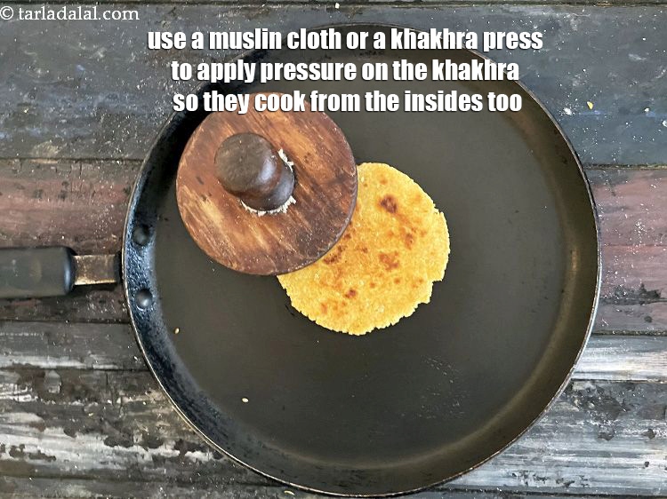 Step 33 – <meta charset="UTF-8" />Use a muslin cloth or a khakhra press to apply pressure on the …