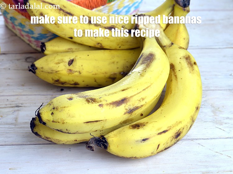 Step 31 – Make sure to use nice ripped bananas to make this recipe.