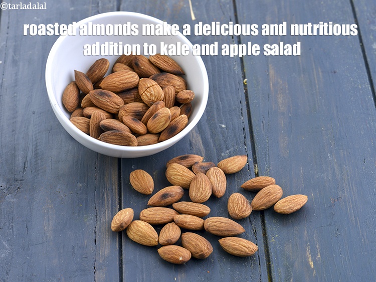 Step 27 – Roasted almonds make a delicious and nutritious addition to <strong>kale and apple salad</strong>.