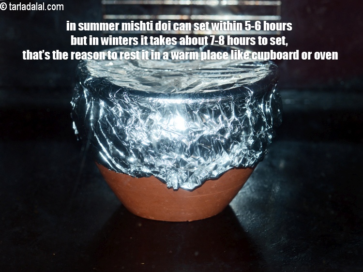 Step 26 – In summer mishti doi can set within 5-6&nbsp;hours but in winters it takes about 7-8 …