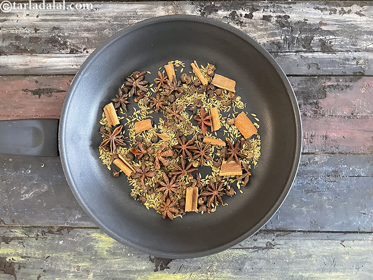 Step 17 – Prefer a broad pan for uniform roasting.