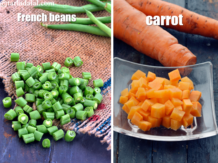 Step 25 – You can also add vegetables of your choice such as French beans and carrot.