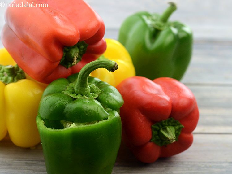 Step 20 – You can also use coloured capsicum.