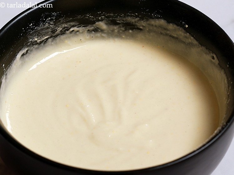 Step 32 – The batter consistency should be not soo thick and not so runny.