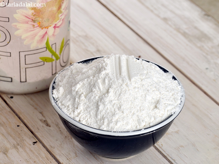 Step 18 – Adding rice flour make the chilla more flavourful and crispy.