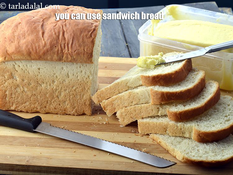 Step 35 – If you do not find panini bread instead you can use sandwich bread.