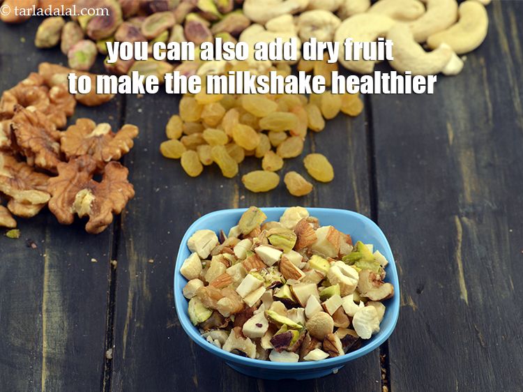 Step 15 – <p>You can also add dry fruit to make the milkshake healthier.</p>