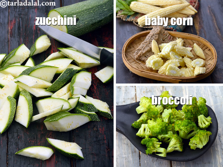 Step 29 – You can also add zucchini, baby corn or broccoli in the pasta.