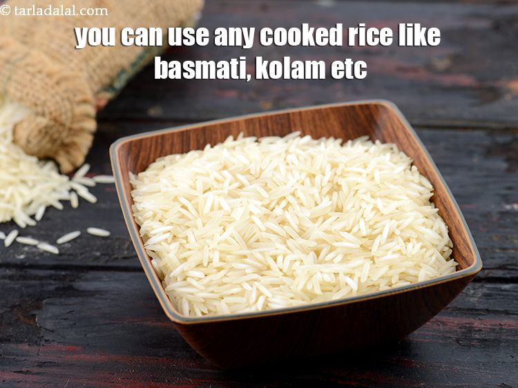 Step 25 – You can use any cooked rice like basmati, kolam etc.&nbsp;