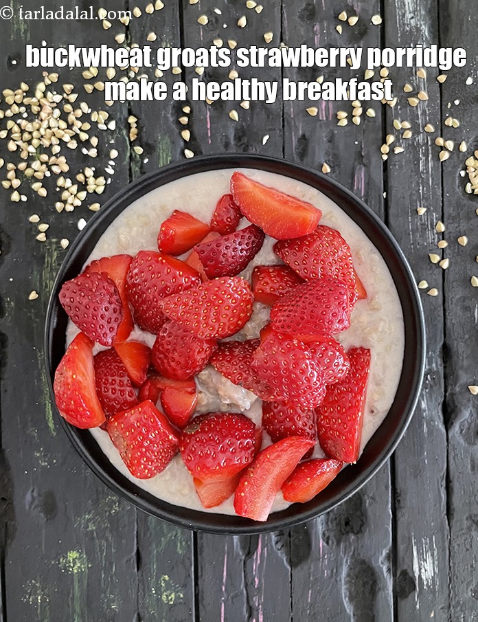 Step 24 – <strong>buckwheat groats strawberry porridge</strong> makes a perfect healthy breakfast.