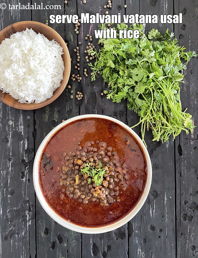 Step 41 – Serve <strong>Malvani vatana usal recipe&nbsp;</strong>with rice.&nbsp;